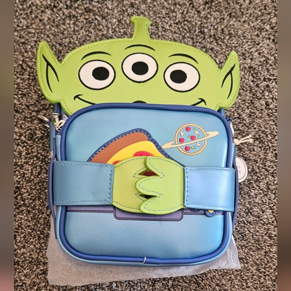 NWT Toy Story 30th Anniversary Aliens Crossbuddies Crossbody Bag - Picture 5 of 6